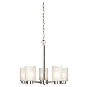 Westinghouse 62274 - 5 Light (Medium Screw Base) 20.6" Sylvestre Brushed Nickel